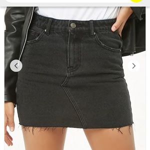 Denim mini skirt